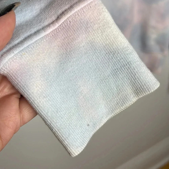 SPIRITUAL GANGSTER Happiness Is The Way Tie Dye Watercolor Crewneck Sweatshirt - Picture 11 of 15